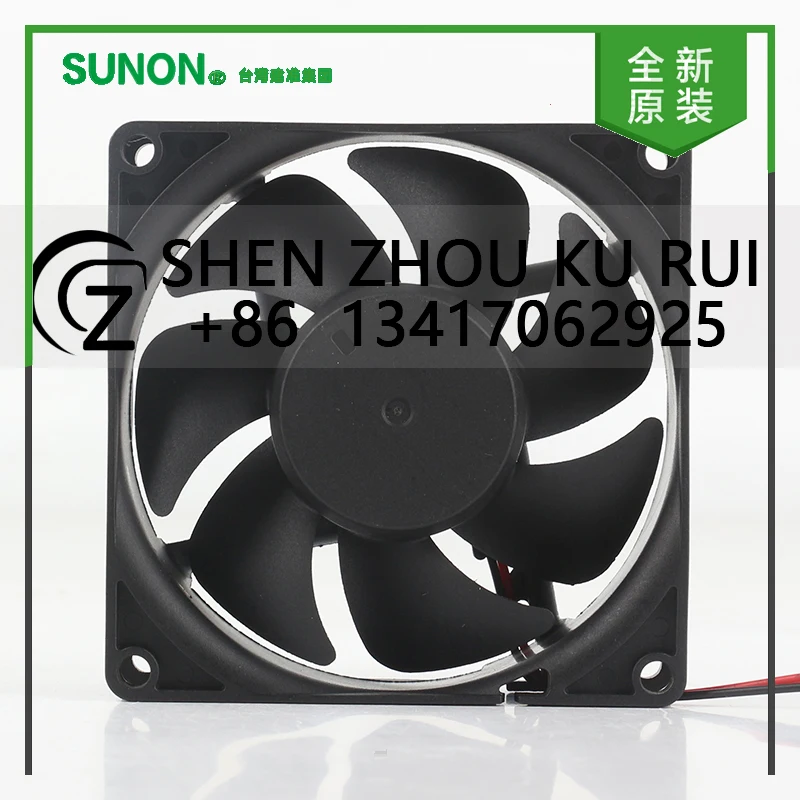 Sunon 5 فولت 12 فولت 48 فولت DC24V 3.99 واط التيار المتناوب EC 8025 80X80X25 مللي متر 8 سنتيمتر ماجليف محول تردد صامت سلكين PE80252V2-000C-A99 مروحة التبريد #2