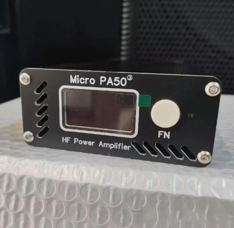 Micro 3rd PA50-3 50W 3.5M-30MHz Intelligent Shortwave HF Power Amplifier +SWR Meter LPF Filter + OLED Replace PA50 PLUS