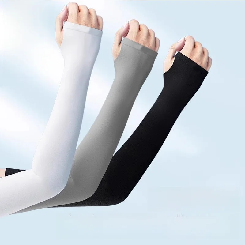غطاء ذراع غير مرئي للحماية من الشمس Ice Sve قابل للتنفس ex Sl Ice Silk للنساء مريح وخفيف الوزن