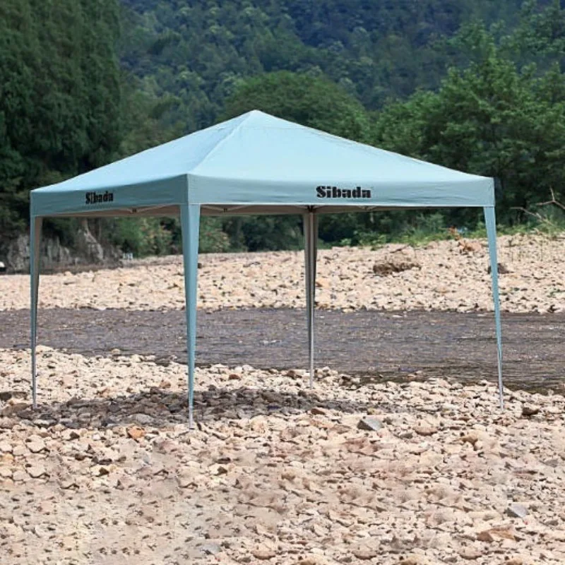 Outdoor Collapsible Camping Shelters Large Space Rainproof Telescopic Sun Shelter Portable Picnic Sunshade Camping Equipment