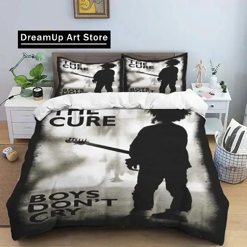 2026 Rock Band T-The Cure Logo Sheets Quilt Covers Bedding Dormitory Sheets Three-piece Bedding Set Three-piece Soft Warm Beddin