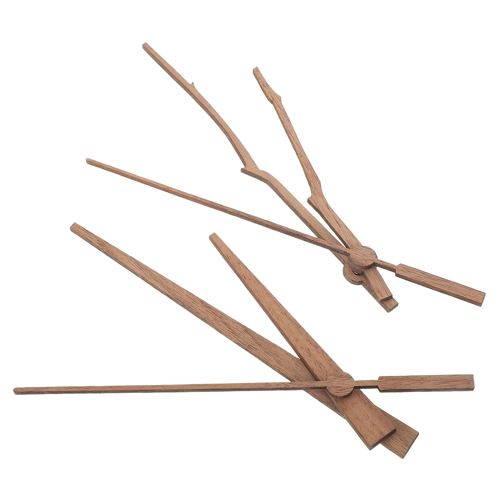 

2Sets Clock Core Wooden Hands Decorative Replacements DIY Clock Parts for Repair Delicate Elegant Sturdy Household Use
