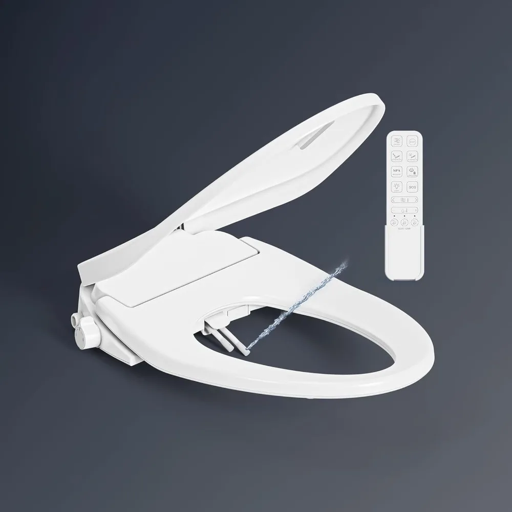 

Умное сиденье для биде с двойной очисткой и регулируемой теплой водой, сушилкой, сиденьем с подогревом и пультом дистанционного управления