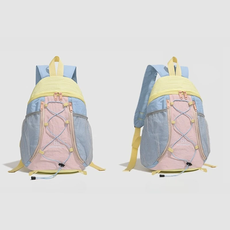 

Preppy Style Versatile Backpack Stylish Lightweight Breathable Wear-resistant Bag with Spine Protection for Commute & Leisure