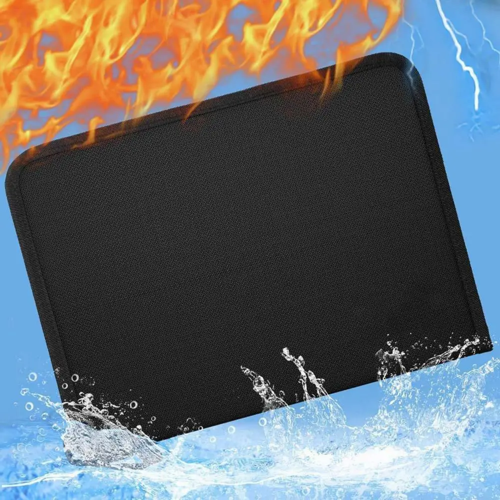 Fireproof Accordion File Manager High Temperature Resistant File Holder Expandable Fireproof File Folder with Lock Capacity
