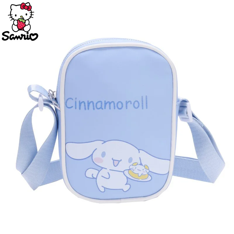 Sanrio Crossbody Bag Cinnamoroll Chest Bag Kuromi My Melody Coin Purse Hello Kitty Hangyodon Shoulder Bag Makeup Pouch Girl Gift