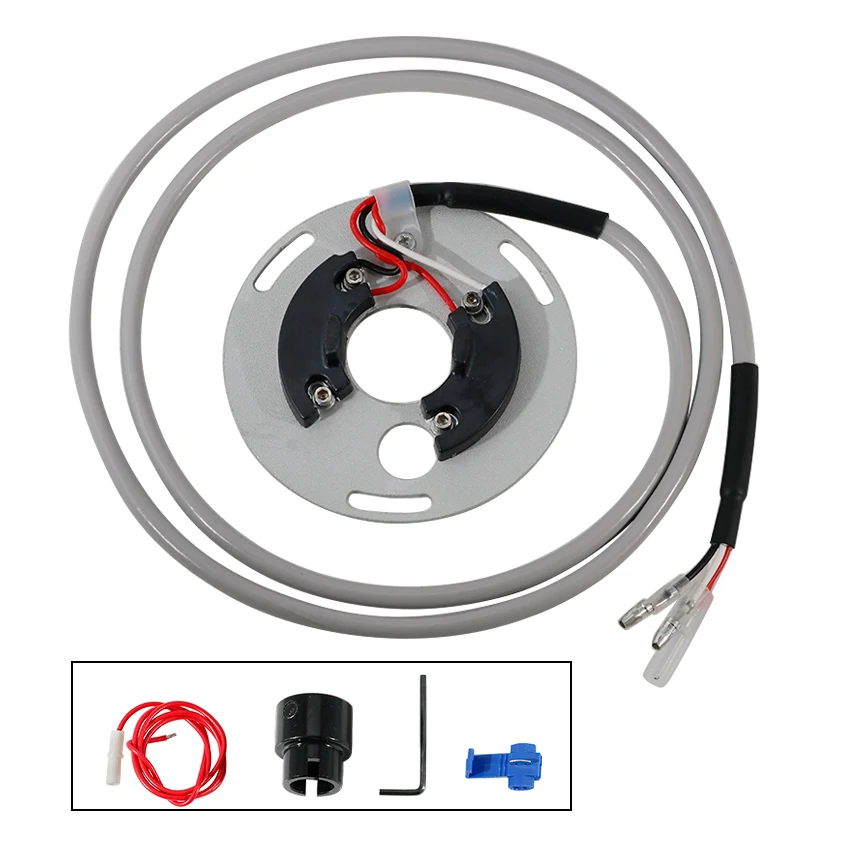 Imagen 5: Bobina Pulsar de recogida de estator de motocicleta para Honda CB750 K0-K6 1970 1971 1972 1973 1974 1975-1976 OEM:30200-300-154