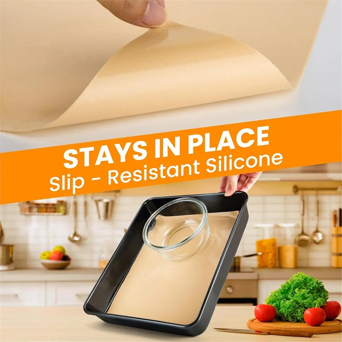 2026 New Tool Silicone Baking Mat Roll Silicone Heatproof Non-Stick, Multi-Purpose Kitchen Mat