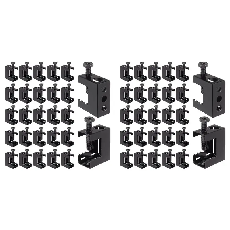 

Зажимы из пружинной стали AFOURT-1/4 дюйма-20, 50 шт., малые стальные C-образные зажимы