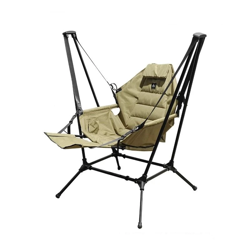 

Outdoor Camping Rocking Chair Folding Swing Chair Garden Balcony Lounge Chair Adult Relaxation Hammock