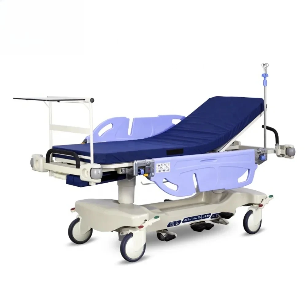Best Selling Medical Equipment Patient Transfer Adjustable Emergency Ambulance Rescue Stretcher Bed With Free Spare Parts