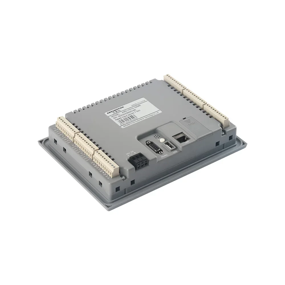 AMSAMOTION 7 en effet PLC HMI de pouce tout en un compatible avec AMX-S7-200 moniteur Ethernet MR0701NE 4AI 2AO écran tactile de contrôleur de