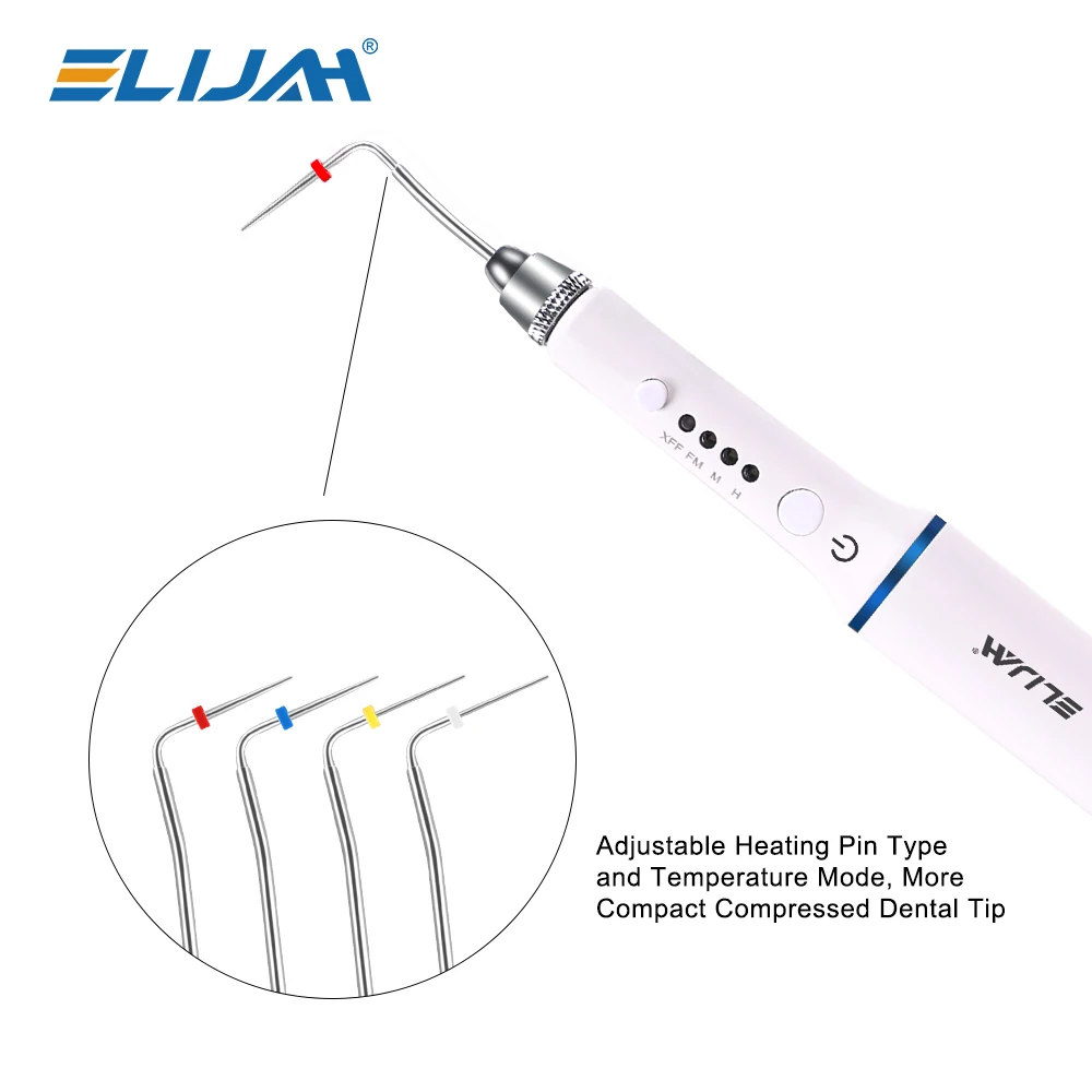 

ELIJAH Стоматологическая ручка для обтурации гуттаперчи, пистолет для наполнения горячим расплавом корневых каналов, машина двойного назначения, отрезное растворяющее стоматологическое оборудование