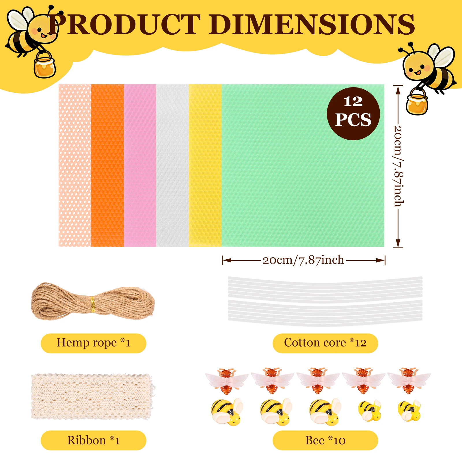 Kit de 12 Folhas de Cera de Ab - Beeswax Sheet Roll avaliação e preço