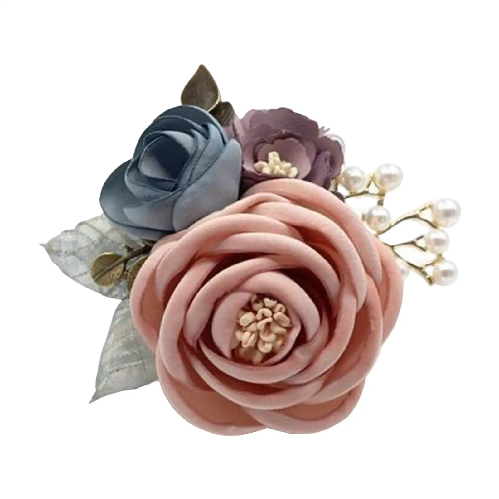 Elegant Rose Boutonniere Girls Bridesmaid for Anniversary Dinner Party Decor