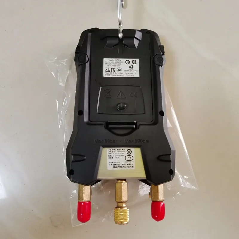 2026 Latest Digital Manifold Gauge Set with Clamp Thermometer Pressure Sensors HVAC AC R134a R410a R22 R407c