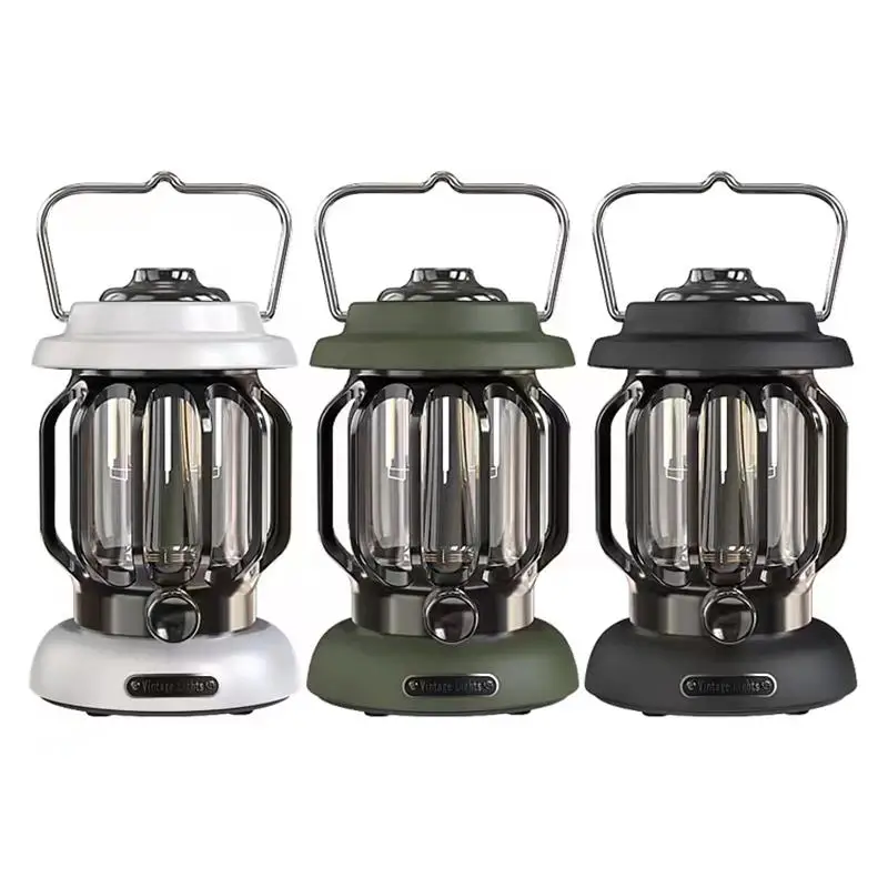 

Intelligent Library Fast Charge Vintage Lamp Portable Retro LED Outdoor Rechargeable Tent Camping Light
