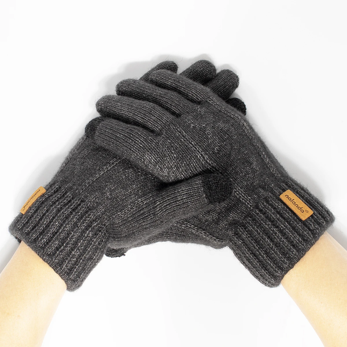 Fashion Winter Knitted Gloves for Men/Women Thick Warm Big Gloves for Adults Touch Screen winter glove