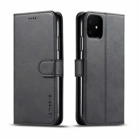 Кожаный чехол-кошелек для iPhone с карманом для карт — изображение товара