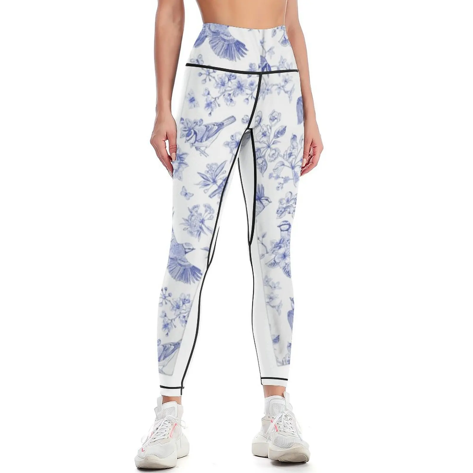 

Toile de Jouy Pattern Leggings Clothing fitness joggers for Womens Leggings