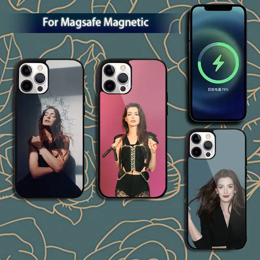

Actress Anne H-Hathaway Phone Case For iPhone 17,16,15,14,13,12,11,Pro,Max,Plus,Mini,Magsafe,Magnetic Wireless Charging Case