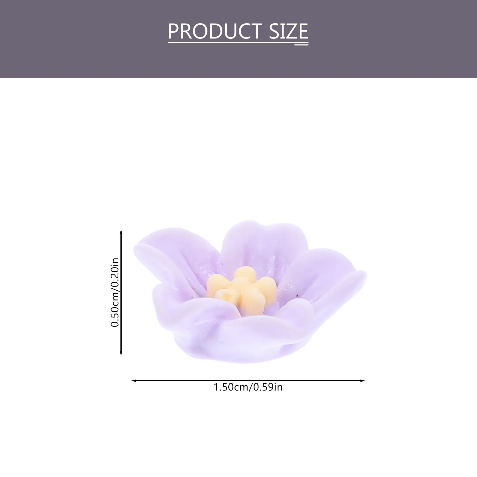 50 Piezas de Flores de Resina en Miniatura para Decoración, Pequeñas Flores para Decorar Diademas, Accesorios para Carcasas de Teléfono