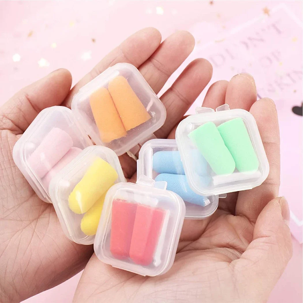 20Pcs Earplug Storage Box Mini Transparent Plastic Small Container Case Pill Hook Jewelry Organizer For Home Small Thing Storage