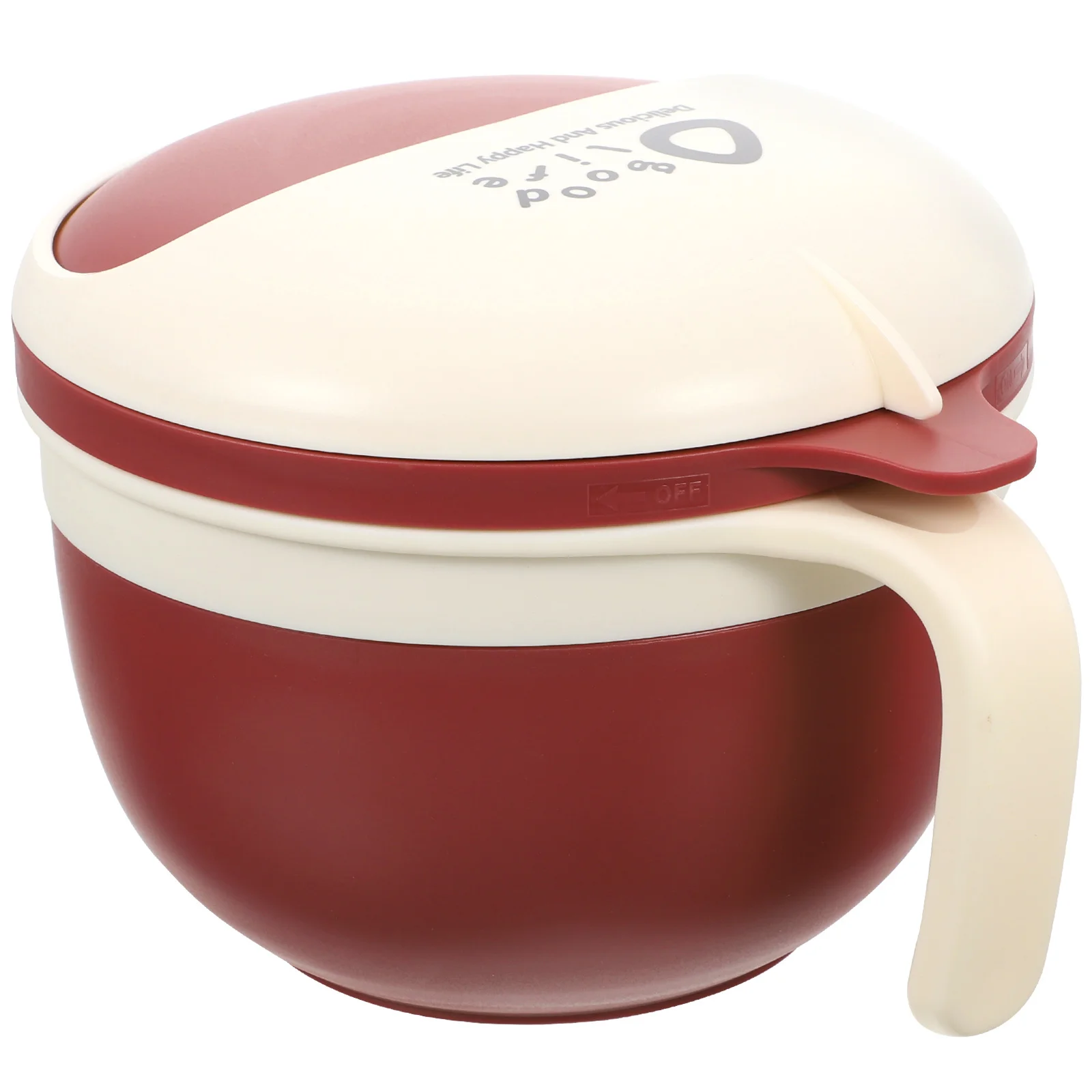 1 مجموعة وعاء رامين من الفولاذ المقاوم للصدأ مع شوكة وعاء غداء مدمج للمدرسة للاستخدام اليومي حاوية بينتو قابلة لإعادة الاستخدام للأغذية المنزلية #5