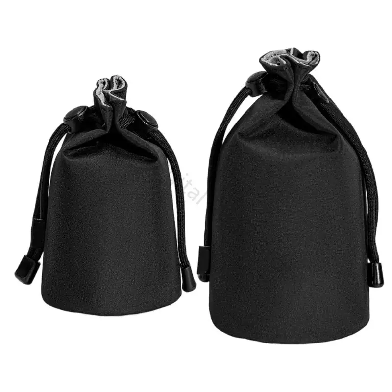 96BA Tragbare wasserdichte stoßfeste Objektivtasche Kameratasche Kordelzug schützend – Detail 2