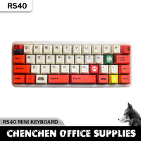 Rs40 40% Mini Mechanical Keyboard Wired Type-C Portable Hot-Swap Kailh Switch Base 40keys Office Custom Gaming Keyboards Qmk/Via