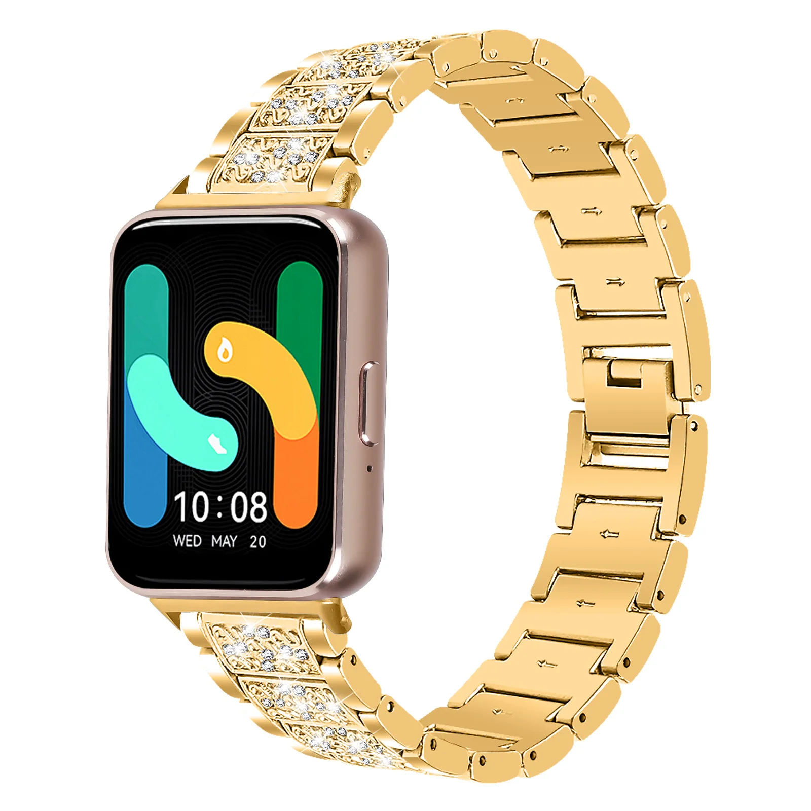For Samsung Fit3 Smart Diamond Watch Band GalaxySM-R390 Gipsophila Flash Diamond Watch Band