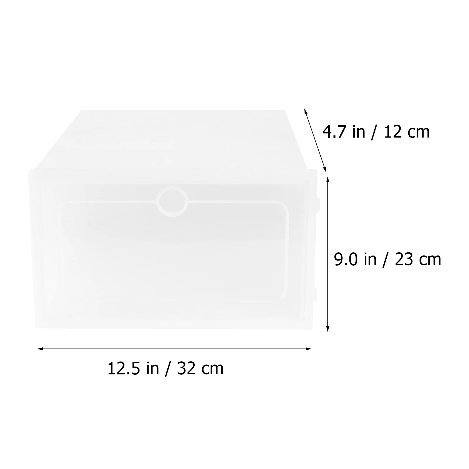 

2pcs Shoe Box Storage Organizer Thickened Stackable Transparent Container Closet Entryway Under Rack Bed Cabinet Clear