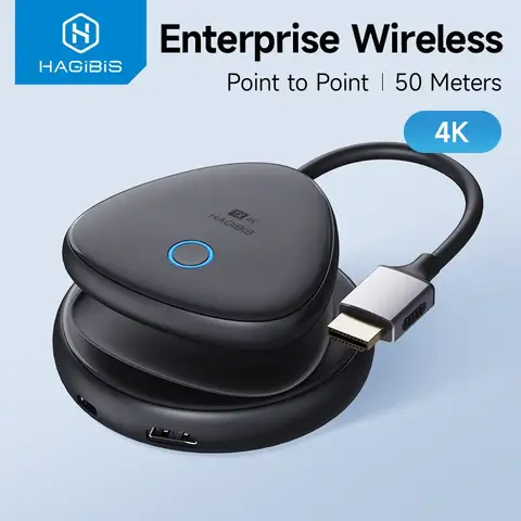 Hagibis HDMI 무선 송신기 및 리시버 키트, HDMI 확장기, 모니터 프로젝터 HDTV, PC 카메라 Xbox Live용, 4K