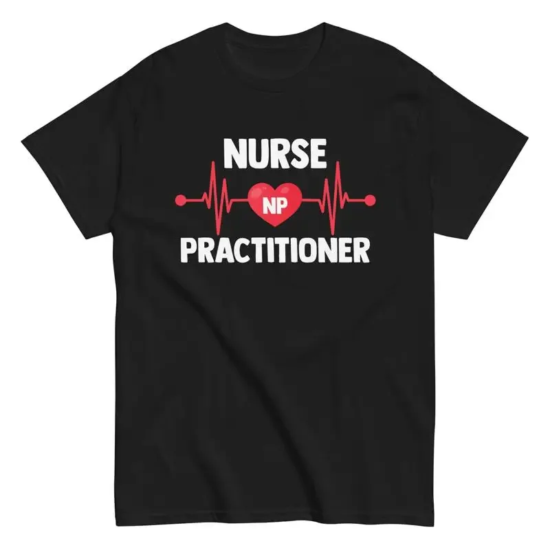 RN Nursing T Shirt Student Nurse Practitioner EKG Heartbeat Design