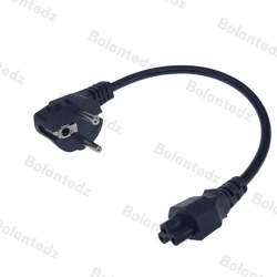 Short Power cord EU 2Pin Male to IEC 320 C5 for Notebook Power supply 30CM