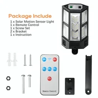 Powerful LED Solar Outdoor Led Courtyard Wall Lamp Rechargeable Human Body Induction Garden Terrace Garage Door Street Lighting 6