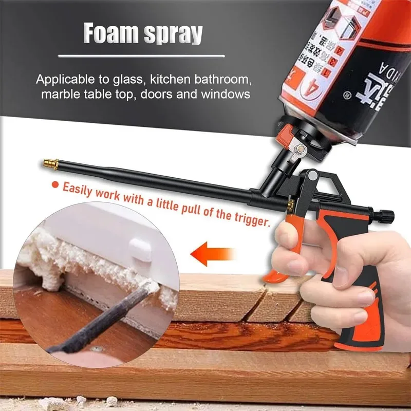 All metal foam gun Polyurethane foam sealant gun Easy to clean Special tools Easy to operate Portable, stable and durable