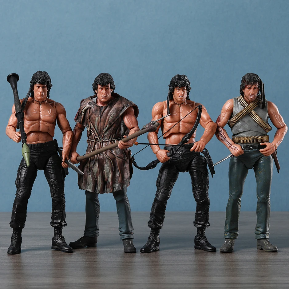 

NECA Rambo First Blood Action Figure Collectable Joints Moveable Model Toy