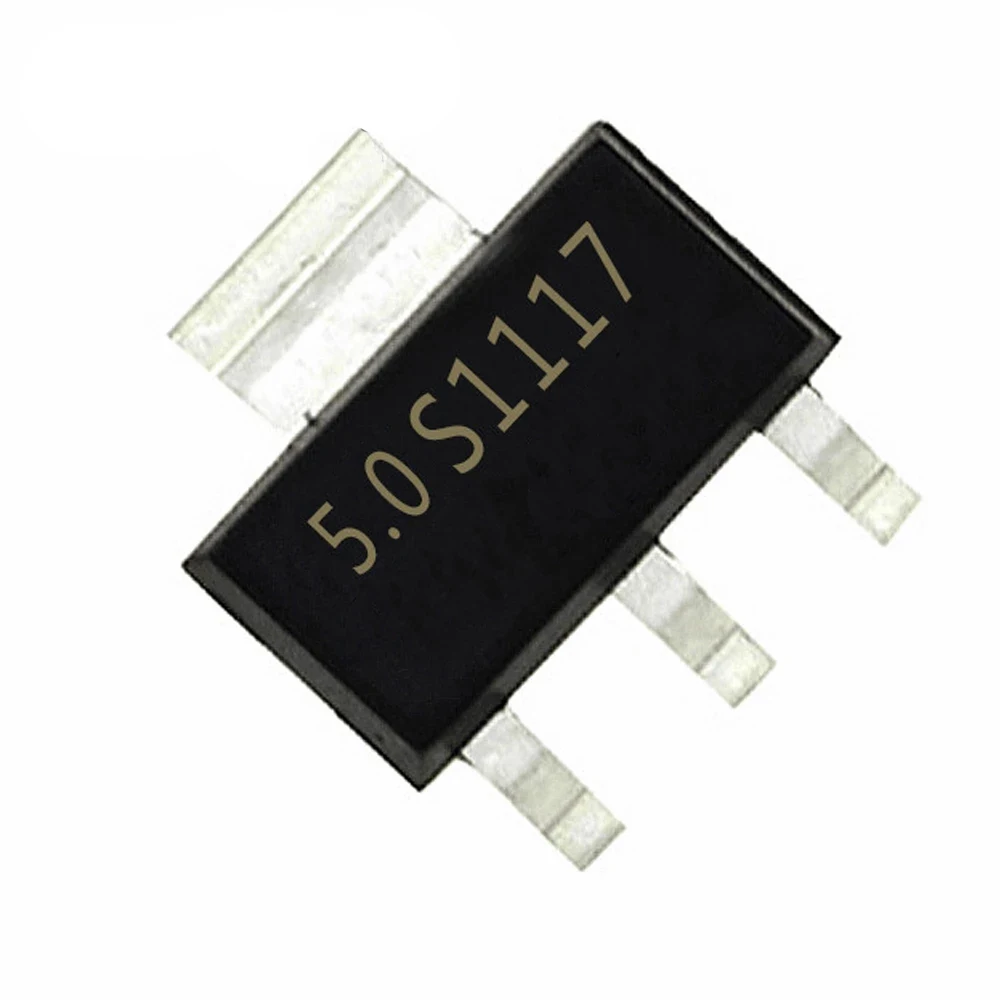 10Pcs Original AMS1117-5.0 AMS1117-5.0V , AMS1117 1117 5V 1A SOT223 Voltage Regulator