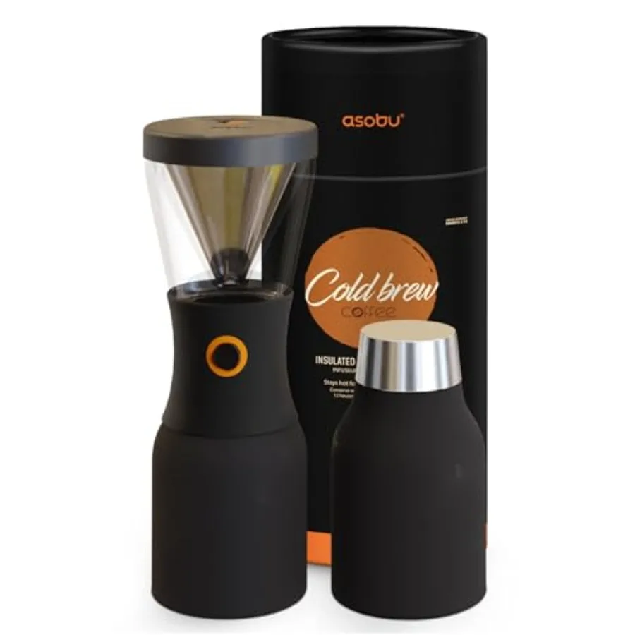 

Cold Brew Coffee Maker Award-Winning 40oz Insulated Cold Brew Brewer with Portable Stainless Steel Carafe No.1 Europe Coffee Fe