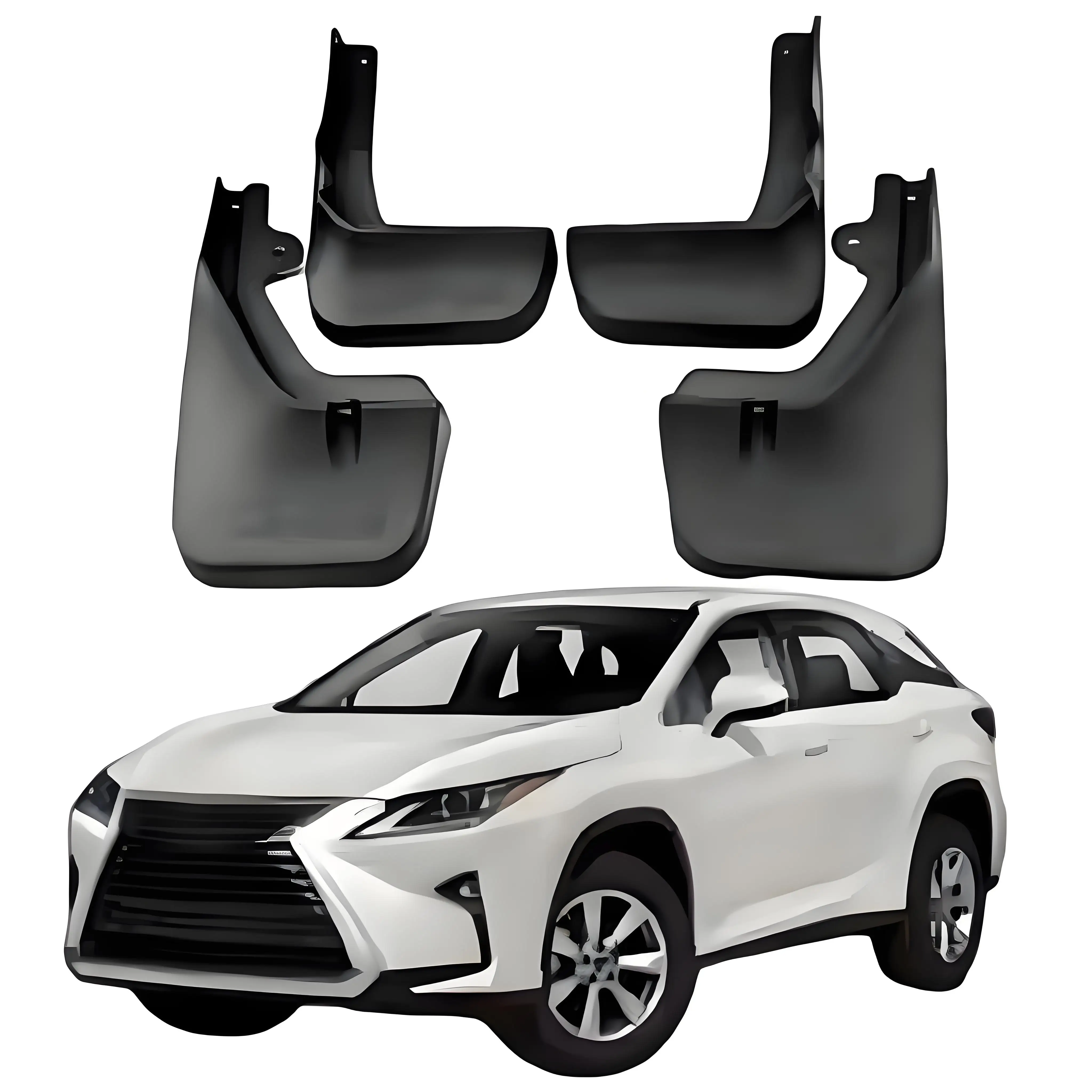 

Modification Auto Parts PP+TPR Car Splasher Guards Mudguard Mudflaps fender for Lexus RX300 450 2015-2017