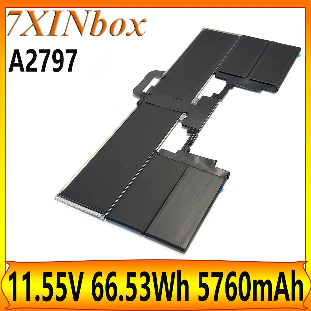 

7XINbox A2797 11,55 В 66,53 Втч 5760 мАч Аккумулятор для ноутбука Apple MacBook Air M2 15 дюймов 2023 A2941 M3 15 дюймов 2024 A3114 серии MQKP3LL/A