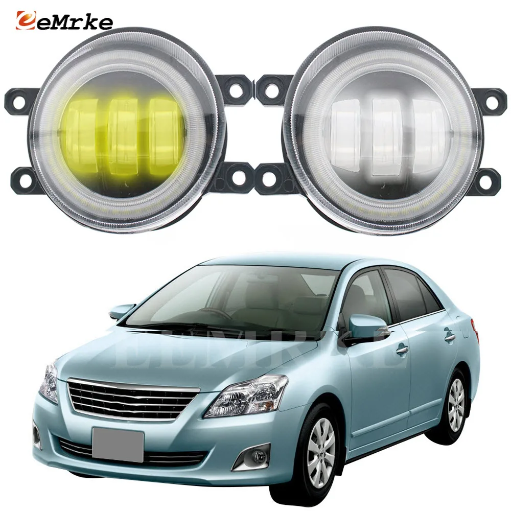 

2x LED Angel Eye DRL Daylight for Toyota Premio T260 2011 2012 2013 2014 2015 2016 Anti Fog Lights Low/High Beam Car Accessories