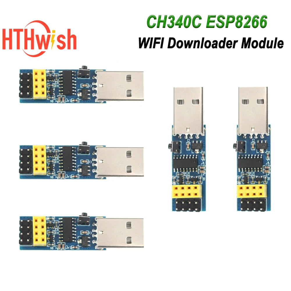 CH340C WIFI Downloader Module ESP-01 ESP01S Programmer Adapter USB To ESP8266 Serial Wireless Developent Board for Arduino