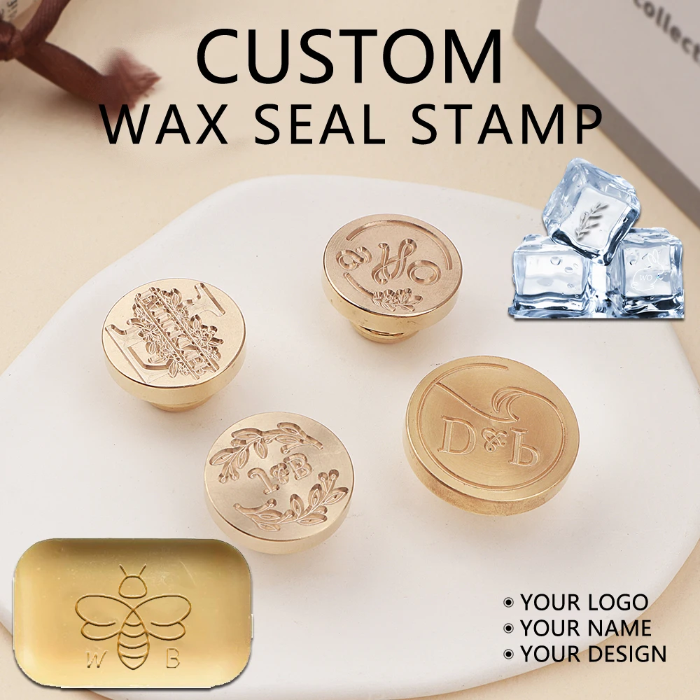 

Initials Personalized Embossed Stamp Customize Your Own Logo Gift Stamps For Clay Soap Ice Invitation Decor E116-131