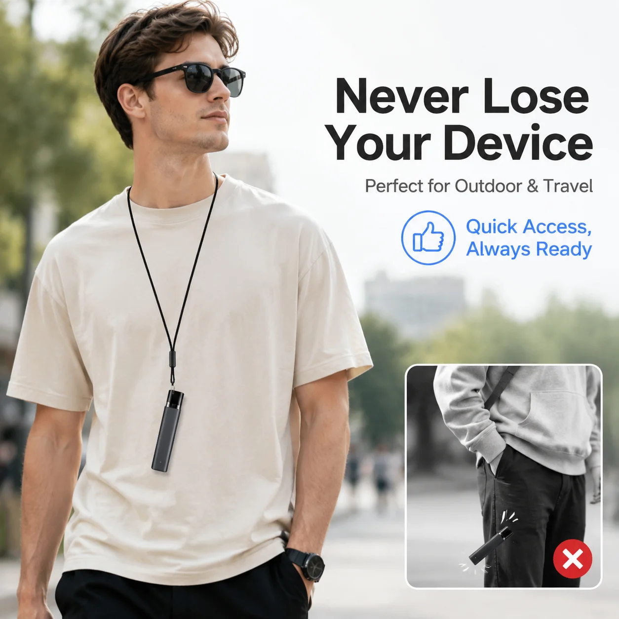 Universal Silicone Lanyard Set - Vape Band Silicone ulasan dan harga