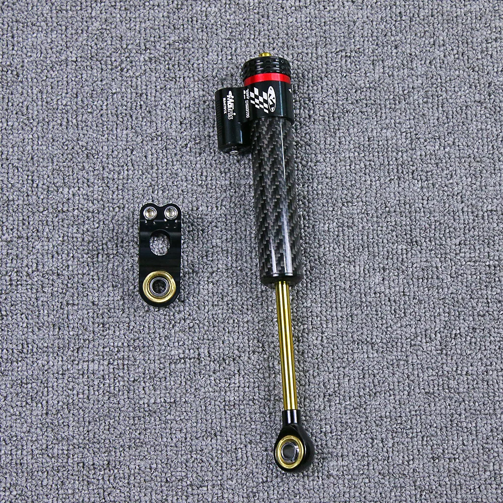 Universal Motorrad 255mm 342mm verstellbarer Dämpfer Lenk stabilisator für Honda Kawasaki Yamaha Carbon Lenk stabilisator