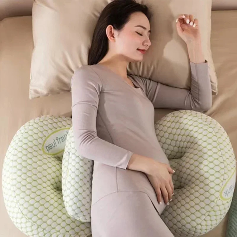 Pillow for Pregnant Women Four Seasons Universal Soft Cotton U-Shaped Waist Abdominal Support Cushion Maternity Body Pillow