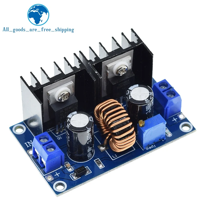 TZT XL4016 PWM Adjustable 4-36V To 1.25-36V Step-Down Board Module Max 8A 200W DC-DC Step Down Buck Converter Power Supply