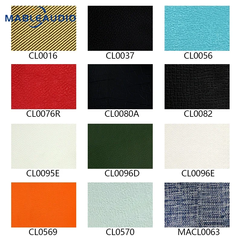 Multi Color Faux PVC Leather Wrap Sheet Decorative Cover Material For DIY HiFi Tube Amp & Speaker Cabinet Hardware